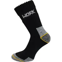 Normani Chaussettes 'Work Wool' jaune / gris / noir
