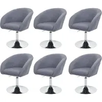 Mendler Chaise de salle à manger -F19 (lot de 6)