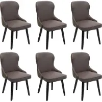 Mendler Chaise de salle à manger -M60 (lot de 6)
