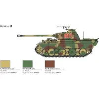 Wittmax Italie 25752 1:56 sd.kfz. 171 Panther Ausf. Un modele de construction de modele debout modele de construction artisanat Hobby kit en plastique co