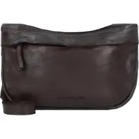 Harold's Cuir sac à épaule bandoulière Submarine Shoulderbag Zip Brown marron foncé