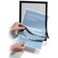 Durable Cadre d'information Duraframe - format A4 - noir - 2 pièces