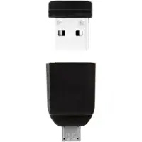 Verbatim Clé USB Store 'n' Go Nano - 16 Go - USB 2.0 - avec Micro USB Adapter