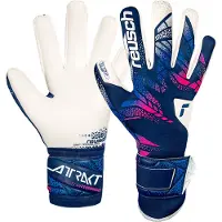 Reusch Gants de sport 'Attrakt Re:Grip' bleu / rose / blanc