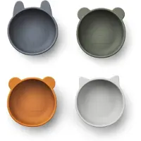 Liewood Écharpes 'Iggy' bleu foncé / gris / orange / blanc cassé