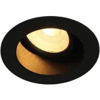 Artdelight Venice 2408 - spot encastré - Ø 80 mm, Ø 68 mm encastré - 8W LED dimmable inclus - IP44 - noir