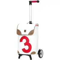 Andersen Shopper Valisette 'Unus' marron / rouge / blanc