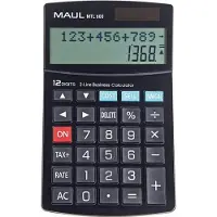 MAUL Calculatrice de poche MTL600 noire (Fonctionnement sur piles)