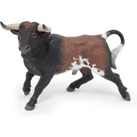 Papo Figurine Taureau Brave - - Animaux de la ferme - Marron - Pour enfant de 3 ans et plus