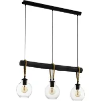 Eglo Lampe suspendue pour table à manger Roding avec corde