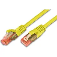 Wirewin Câble patch : UTP 0.25m jaune (U/UTP, UTP, CAT6, 0.25 m)