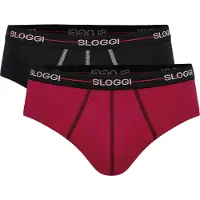 Sloggi Slip rouge / noir / blanc