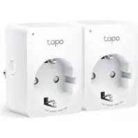 TP-LINK Pack de 2 Mini prises connectées WiFi Tapo P110M avec suivi de consommation Blanc