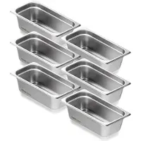 Vevor Bac Gastronorme GN 1/3 Lot de 6