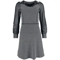 Vive maria Robe courte Rockabilly de - Cottage Girl Dress - XS - XL - pour Femme - noir/gris - Taille S
