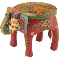 J-Line Tabouret Eléphant Dehli Mango Holz Mix