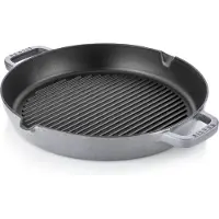 Silver grill pan - 30 cm - 2.5 litre - Fonte - 4 couches de revêtement émaillé