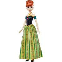 Mattel Disney La Reine des Glaces Poupée Anna chantante, chante pour la première fois du film en 4 langues