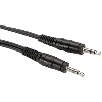 Roline - Câble audio - mini-phone stereo 3.5 mm mâle pour mini-phone stereo 3.5 mm mâle - 2 m - blindé - noir