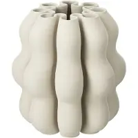 J-Line Vase naos ceramique beige small