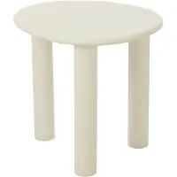 J-Line Table d'appoint bali mdf/pvc blanc small