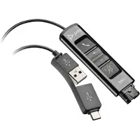 HP Poly POLY Adaptateur DA85 USB vers QD Noir TAA