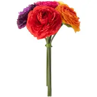 J-Line Renoncules bouquet artificiel mix