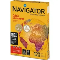 Navigator Colour Documents - Blanc - A4 (210 x 297 mm) - 120 g/m² - 250 feuille(s) papier uni (pack de 8)