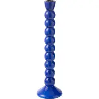 J-Line Bougeoir bois de manguier bleu