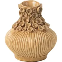 J-Line Vase gourde corail argile ocre