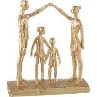 J-Line Famille jouant resine or