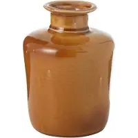 J-Line Vase nova porcelaine moutarde small