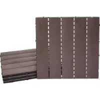 MCW Carrelage en WPC -E20, aspect bois pour balcon/terrasse