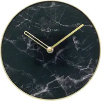 Nextime - 5222ZW - Horloge Murale - 20cm - noir - Marble