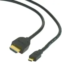 Gembird HDMI (Typ A) — micro HDMI (Typ D) (1.80 m), Câble vidéo, Noir