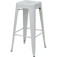 Mendler Tabouret de bar -A73 Métal empilable