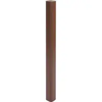 MCW Poteau en aluminium Sarthe clôture WPC, poteau pilier, système enfichable