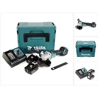 Makita DGA 513 RGJ Meuleuse d'angle sans fil 18V 125mm Brushless + 2x batterie 6,0Ah + chargeur + Makpac