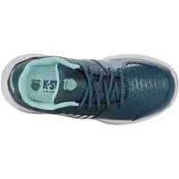 K-Swiss Chaussures de tennis K-Swiss Kids Court Express Omni Indian Teal White Aqua Splash-Taille 33