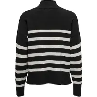 ONLY Pull-over 'ONLBari' noir / blanc naturel
