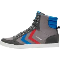 Hummel Chaussure de sport 'Slimmer Stadil' bleu / gris / gris foncé / rouge