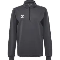 Hummel Sweat de sport gris foncé / blanc