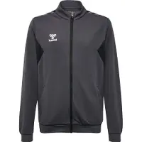 Hummel Veste de survêtement gris foncé / blanc