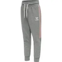 Hummel Pantalon 'Onny' gris chiné / rose pastel / blanc