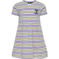Hummel Robe bleu marine / jaune clair / rose clair / blanc