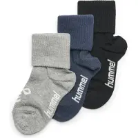 Hummel Chaussettes 'Sora' bleu marine / gris chiné / noir / blanc