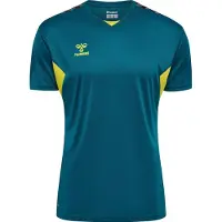 Hummel T-Shirt fonctionnel 'Authentic' bleu cyan / gris / roseau / noir