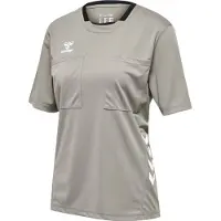 Hummel T-shirt fonctionnel 'Referee Chevron' gris / noir / blanc