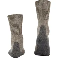 Falke - Chaussettes de randonnée en laine de mérinos - TK1 Adventure Wool M Kitt Mouline pour Femme en Laine - Taille 35-36 - Beige