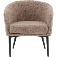 Ebuy24 Fluffy fauteuil ours en peluche marron.